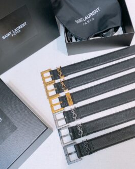 Pasek firmowy męski, damski, skóra YSL