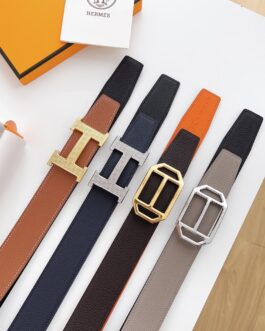 Pasek firmowy męski, damski, skóra Hermes