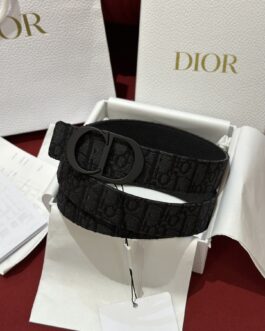 Pasek firmowy męski, damski, skóra Dior