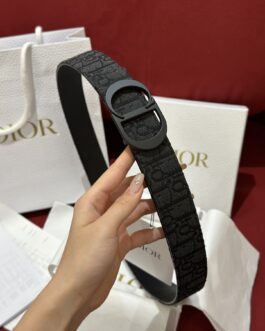 Pasek firmowy męski, damski, skóra Dior