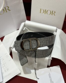 Pasek firmowy męski, damski, skóra Dior