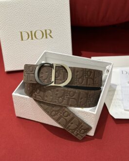 Pasek firmowy męski, damski, skóra Dior