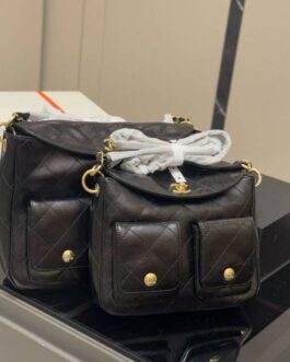 Torebka plecak damska elegancka Chanel, skóra