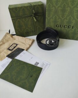 Gucci pasek firmowy męski, damski skóra, Włochy