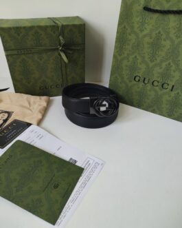 Gucci pasek firmowy męski, damski skóra, Włochy