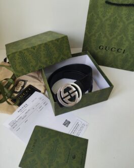 Gucci pasek firmowy męski, damski skóra, Włochy