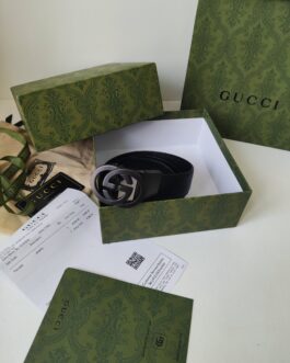 Gucci pasek firmowy męski, damski skóra, Włochy