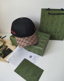 GUCCI Męska Damska czapka z daszkiem bejsbolówka, Włochy