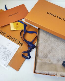 Louis Vuitton Chusta Szalik, Szal apaszka damski kasmirowa, Francja