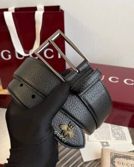 Pasek firmowy męski, damski, skóra Gucci