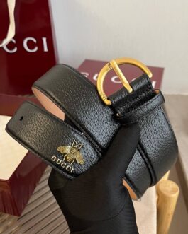 Pasek firmowy męski, damski, skóra Gucci