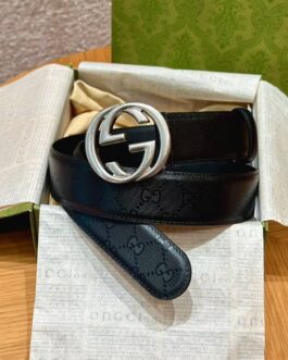 Pasek firmowy męski, damski, skóra Gucci