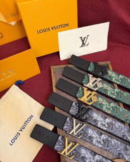 Pasek firmowy męski, damski, skóra Louis Vuitton