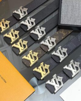 Pasek firmowy męski, damski, skóra Louis Vuitton