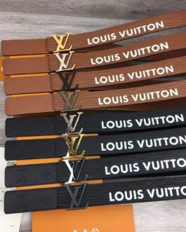 Pasek firmowy męski, damski, skóra Louis Vuitton