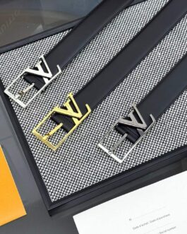 Pasek firmowy męski, damski, skóra Louis Vuitton