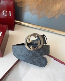 Pasek firmowy męski, damski, skóra Gucci