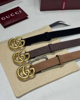 Pasek firmowy damski, skóra Gucci