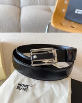 Pasek firmowy damski, skóra Mont Blanc