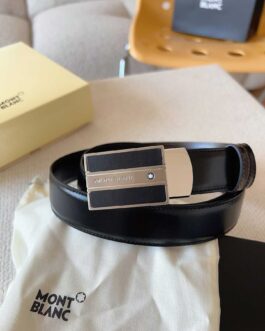 Pasek firmowy damski, skóra Mont Blanc