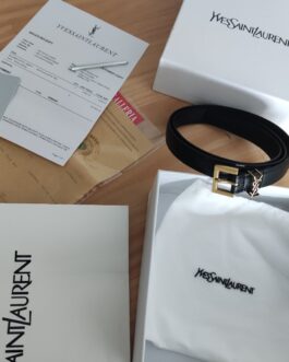 Pasek firmowy męski, damski, skóra YSL od reki