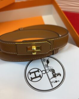 Pasek firmowy męski, damski, skóra Hermes