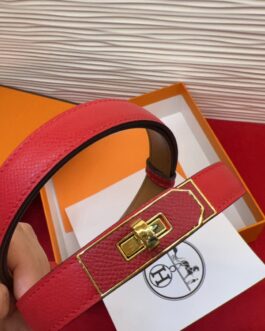 Pasek firmowy męski, damski, skóra Hermes