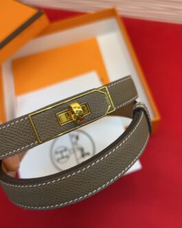 Pasek firmowy męski, damski, skóra Hermes