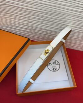 Pasek firmowy męski, damski, skóra Hermes