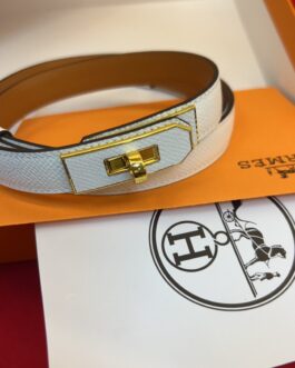Pasek firmowy męski, damski, skóra Hermes