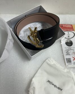 Pasek firmowy męski, damski, skóra YSL