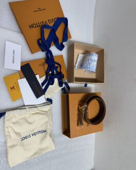 Pasek dwustronny męski, damski, skóra Louis Vuitton