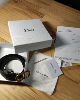 Pasek firmowy męski, damski, skóra Dior