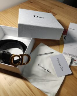 Pasek firmowy męski, damski, skóra Dior