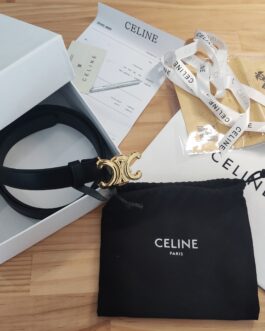 Pasek firmowy damski, skóra Celine od reki