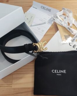 Pasek firmowy damski, skóra Celine od reki