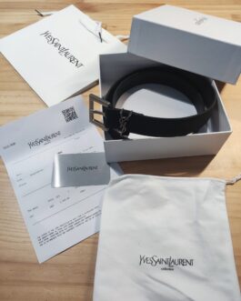 Pasek firmowy męski, damski, skóra YSL