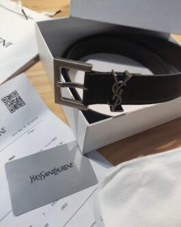Pasek firmowy męski, damski, skóra YSL