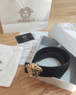 Versace Pasek firmowy męski, damski, skóra