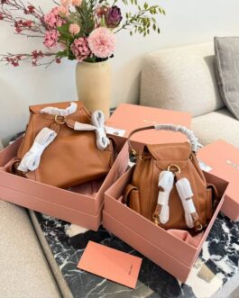 Torebka plecak Miu Miu damska torba, skóra