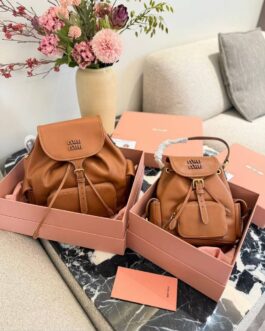 Torebka plecak Miu Miu damska torba, skóra