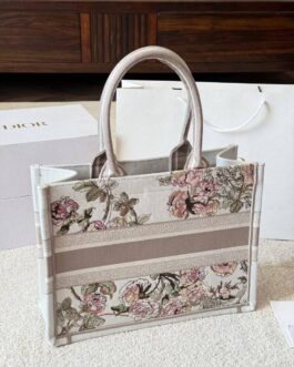 Torebka Dior book tote damska torba, skóra