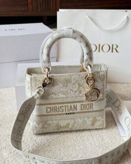 Torebka Dior lady d-lite damska torba, skóra