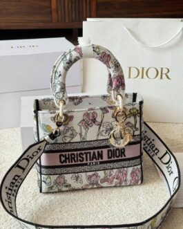 Torebka Dior lady d-lite damska torba, skóra