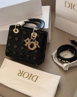 Torebka Dior lady damska torba, skóra