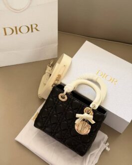 Torebka Dior lady damska torba, skóra