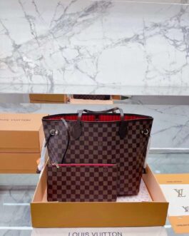 Louis Vuitton Neverfull Torebka damska torba, skóra od reki