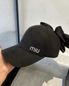 Miu Miu Męska Damska czapka z daszkiem bejsbolówka