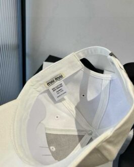 Miu Miu Męska Damska czapka z daszkiem bejsbolówka