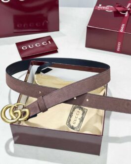 Pasek firmowy męski, damski, skóra Gucci